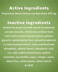 Active ingredients for Dentalife Activfresh for large dogs