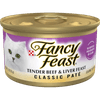 Fancy Feast Classic Paté Tender Beef & Liver Feast Gourmet Wet Cat Food