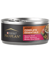 Purina Pro Plan Complete Essentials Adult Seared Beef, Green Beans & Brown Rice Entrée In Gravy Wet Dog Food